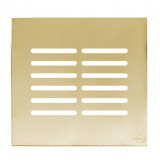 Placa p/ 12 Interruptores (especial) 4x2 - Novara Glass Dourado 